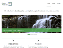 Tablet Screenshot of greenresourcehub.org